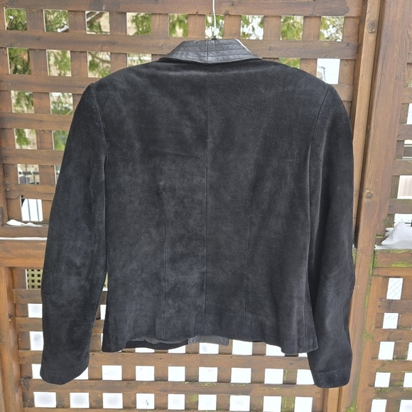 Vintage Leather & Suede Blazer - Picture 7 of 12
